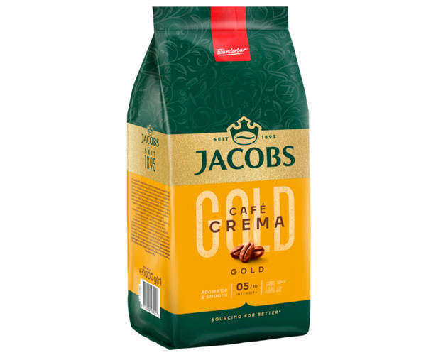 Кофе Jacobs Crema Gold в зернах 1 кг