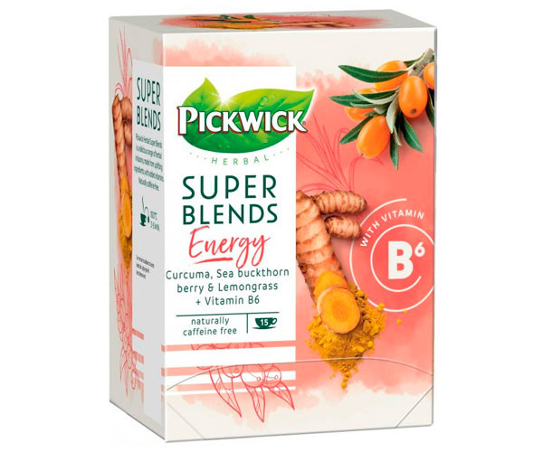 Травяной чай Pickwick Super blends energy в пакетиках 15 шт фото