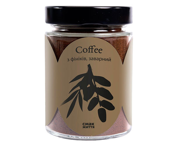 Напиток Смак Життя Травяной кофе с фиников крепкий 200 г