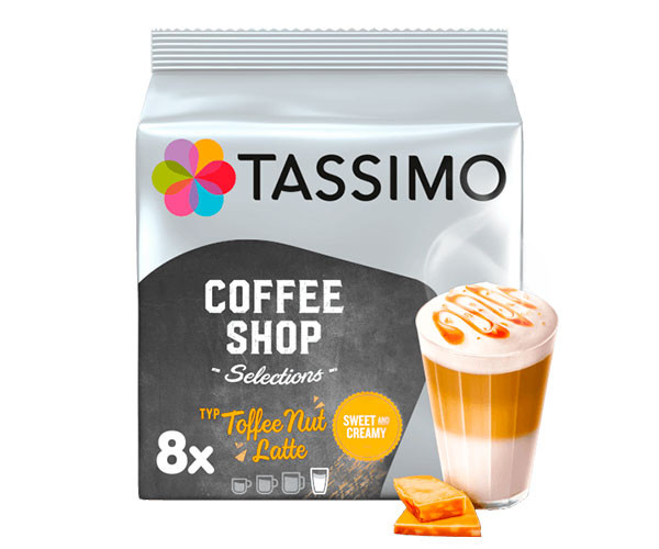 Кофе в капсулах Tassimo Toffee Nut Latte 8 шт