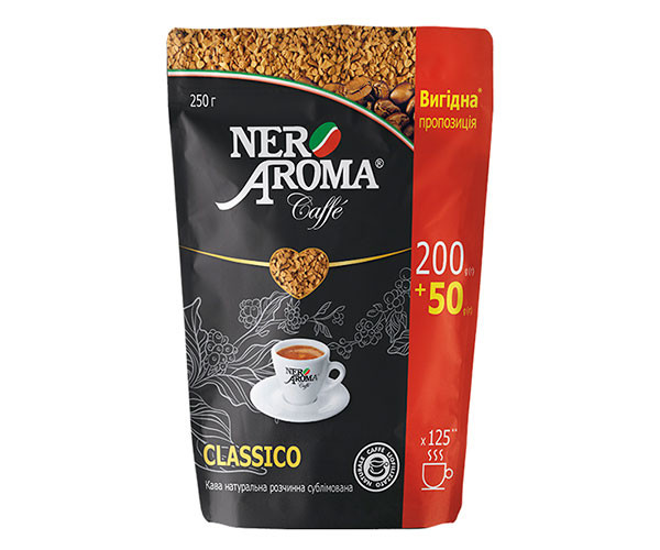 Кофе Nero Aroma Classico растворимый 250 г - фото-1