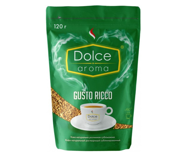Кофе Dolce Aroma Gusto Ricco растворимый 120 г - фото-1