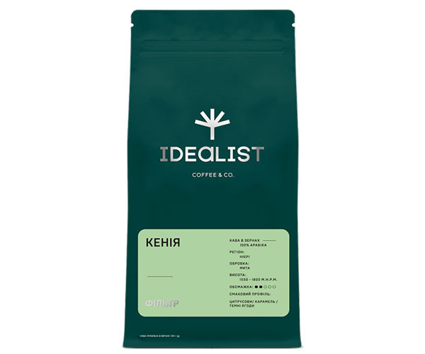 Кофе IDEALIST COFFEE & CO. Кения filter в зернах 250 г