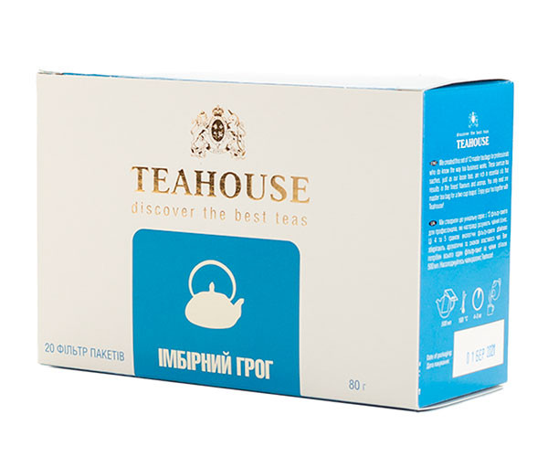 Черный чай Teahouse Имбирный грог в пакетиках 20 шт