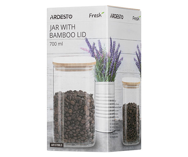 Банка для хранения Ardesto Fresh квадратная 700 мл купить