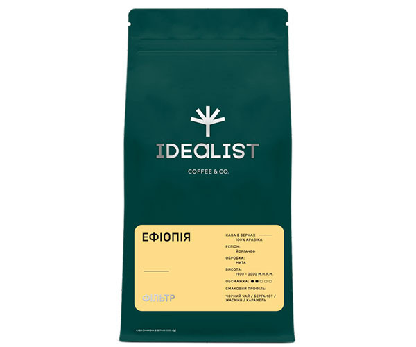 Кофе IDEALIST COFFEE & CO. Эфиопия filter в зернах 250 г