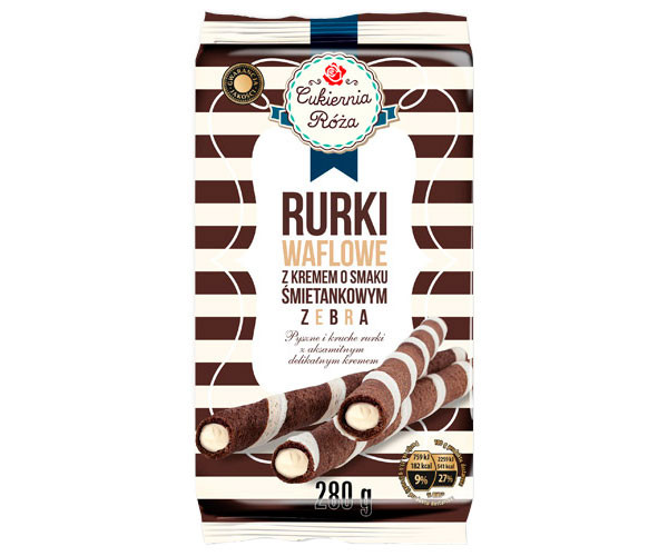 Вафельные трубочки Cukiernia Roza Rurki сливочные 280 г
