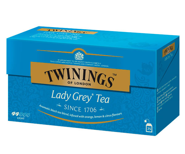 Черный чай Twinings Lady Grey в пакетиках 25 шт