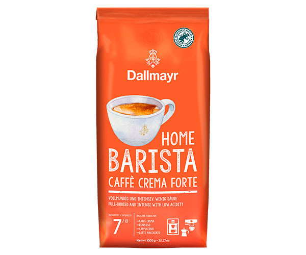 Кофе Dallmayr Home Barista Caffe Crema Forte в зернах 1 кг