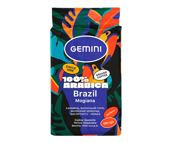 Кофе Gemini Brazil Mogiana молотый 250 г