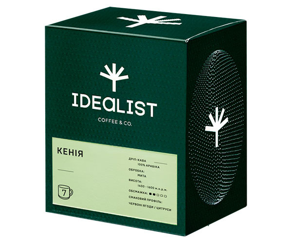Дрип-кофе IDEALIST COFFEE & CO. Кения 7 шт