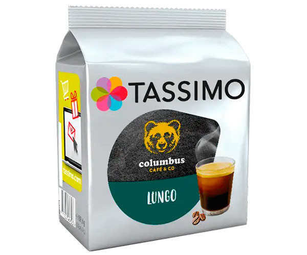 Кофе в капсулах Tassimo Columbus Lungo 14 шт цена