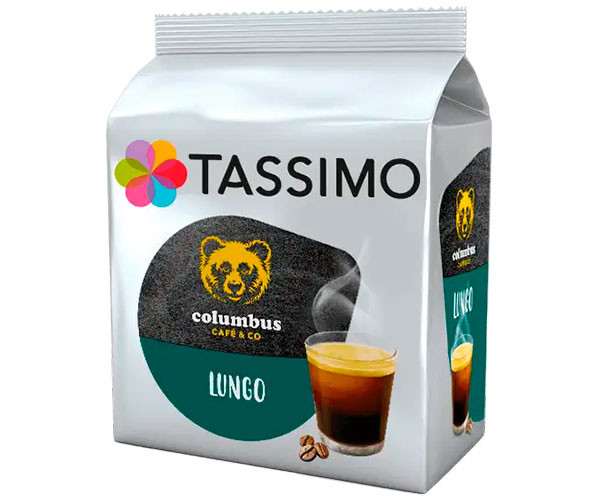 Кофе в капсулах Tassimo Columbus Lungo 14 шт купить