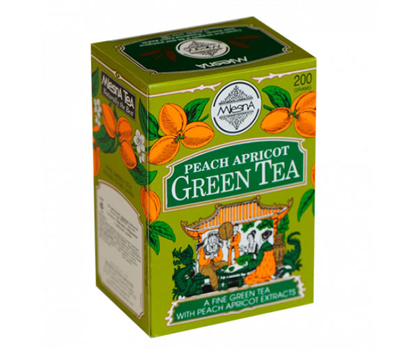 Зеленый чай Персик-абрикос Млесна картон 200 г