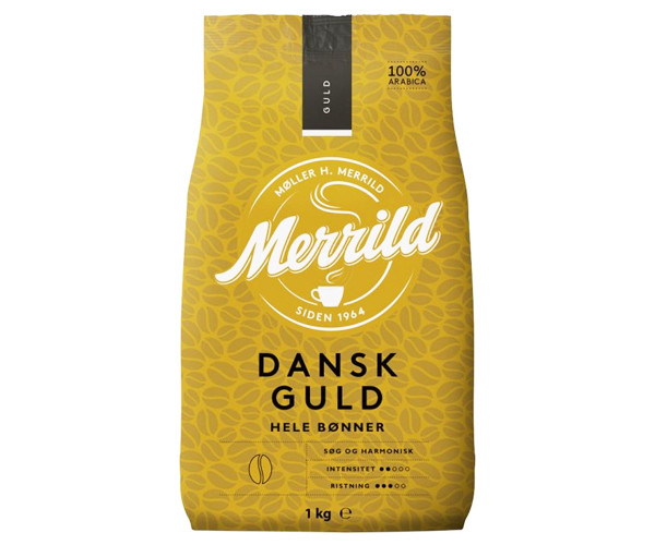 Кофе Lavazza Merrild Dansk Guld в зернах 1 кг