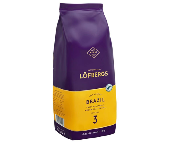 Кофе Lofbergs Brazil в зернах 1 кг