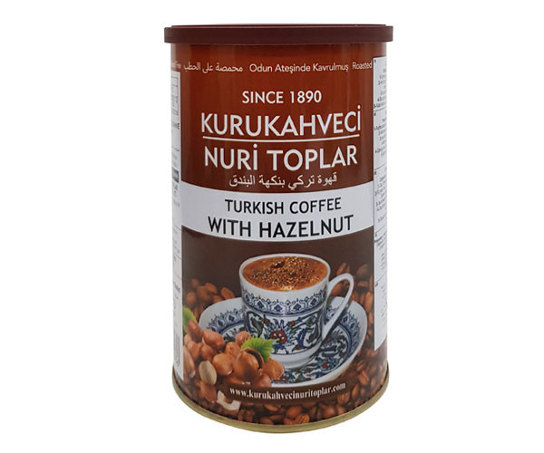 Кофе Кurukahveci Nuri Toplar с фундуком молотый ж/б 250 г 