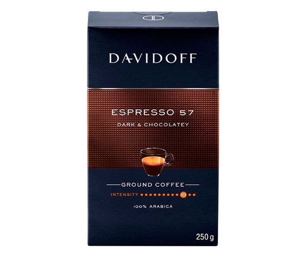 Кофе Davidoff Espresso 57 Dark & Chocolatey молотый 250 г, цена 235 грн ...