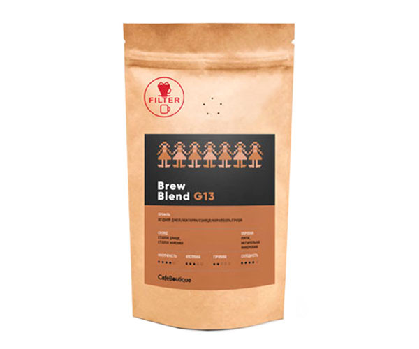 Кофе CafeBoutique Brew Blend G13 в зернах 500 г