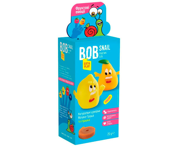 Набор Bob Snail Яблоко-Груша + игрушка 20 г фото