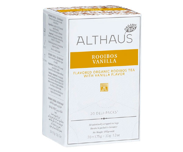 Чай ройбуш Althaus Deli Packs Rooibush Vanilla в пакетиках 20 шт