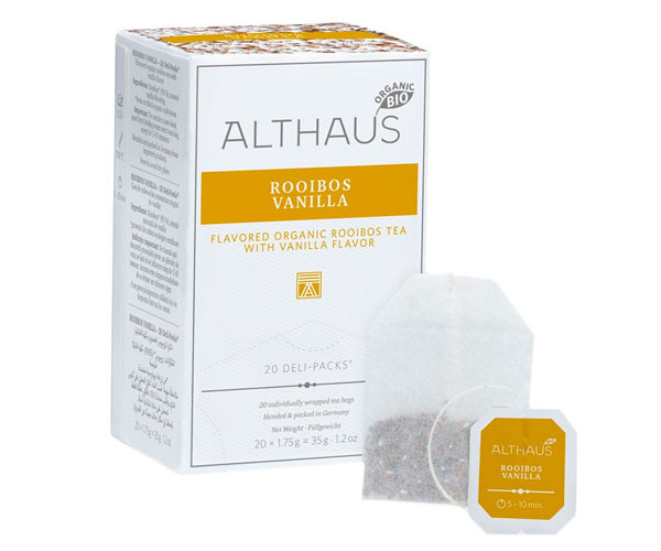 Чай ройбуш Althaus Deli Packs Rooibush Vanilla в пакетиках 20 шт фото