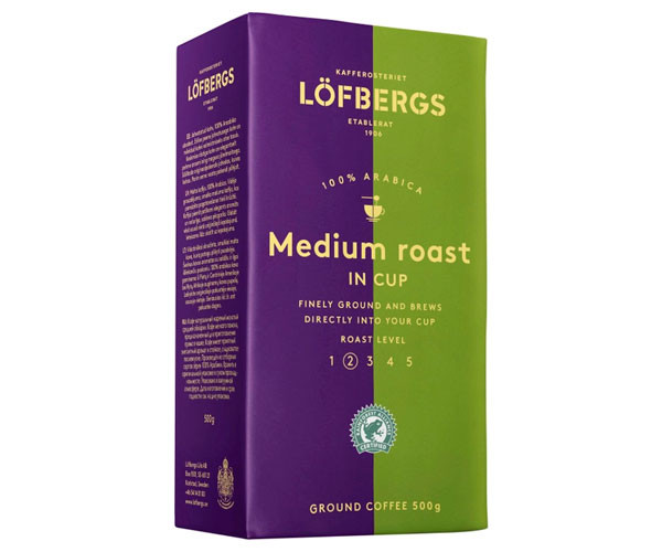 Кофе Lofbergs Medium Roast in Cup молотый 500 г фото