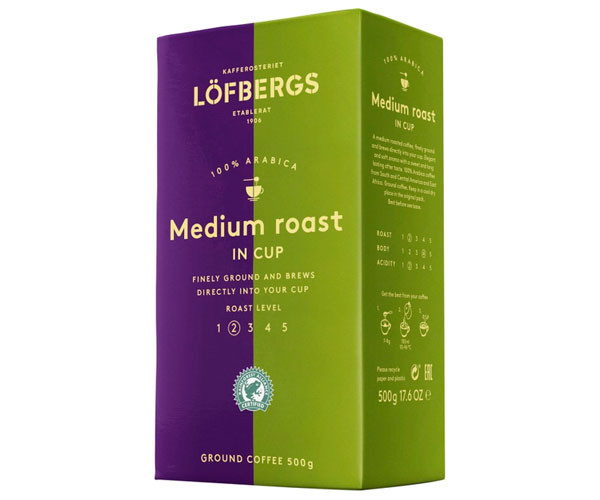 Кофе Lofbergs Medium Roast in Cup молотый 500 г