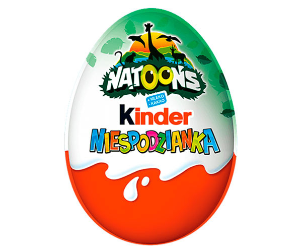 Шоколадное яйцо Kinder Natoons Niespodzianka 20 г