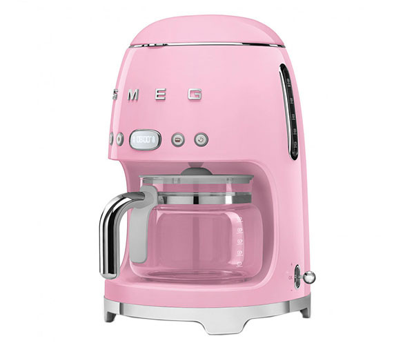 Капельная кофеварка SMEG DCF02PKEU розовая фото