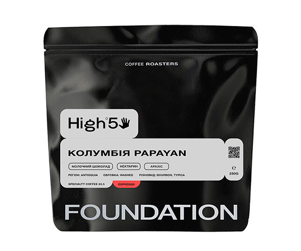 Кофе High5 Columbia Papayan в зернах 250 г