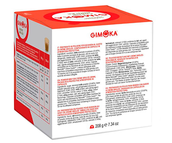 Напиток в капсулах Gimoka Dolce Gusto Creme Brulee -16 шт цена