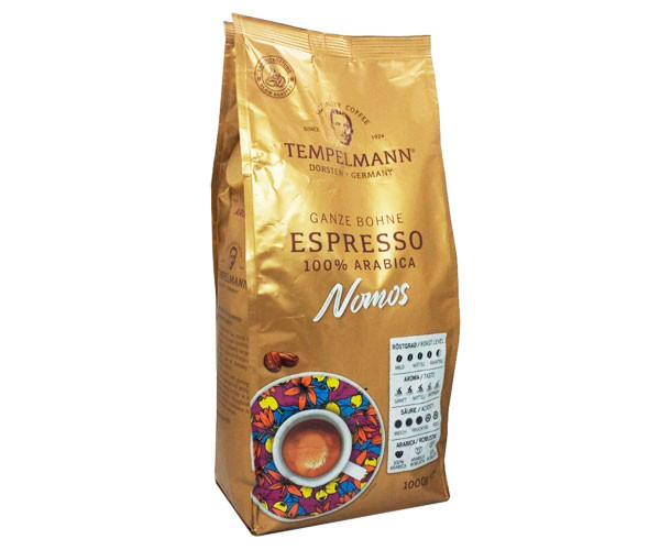 Кофе Tempelmann Nomos Espresso в зернах 1 кг