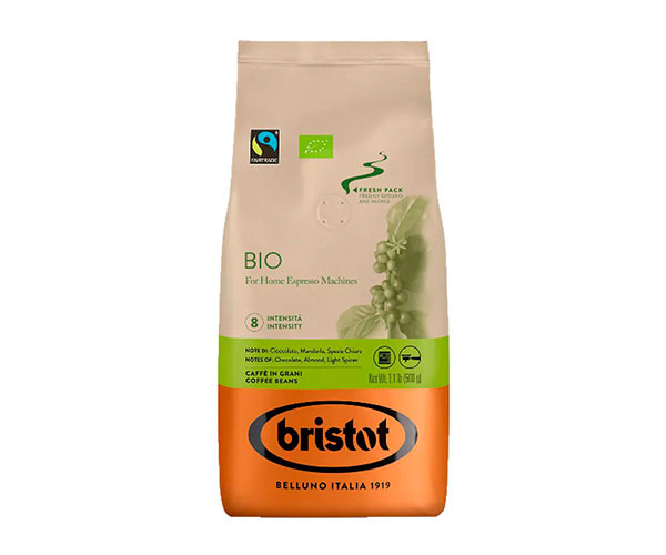 Кофе Bristot Bio Organic в зернах 500 г