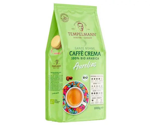 Кофе Tempelmann Aurelias Espresso BIO 100% Arabica в зернах 1 кг фото