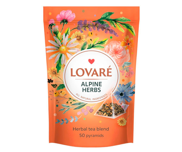 Травяной чай Lovare Альпийские Травы в пирамидках 50х2 г