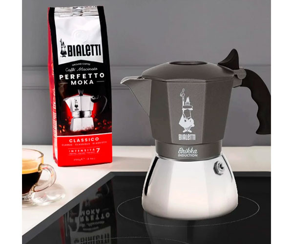 Гейзерная кофеварка Bialetti Brikka Induction на 4 порции 160 мл (0007317) фото