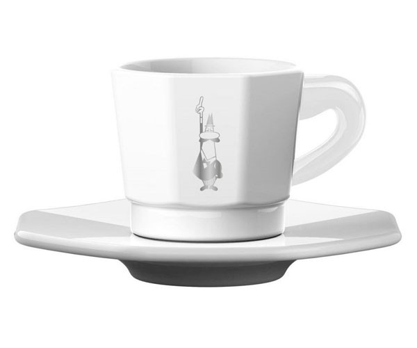 Набор чашек с блюдцем Bialetti Total White 4 шт 75 мл фото