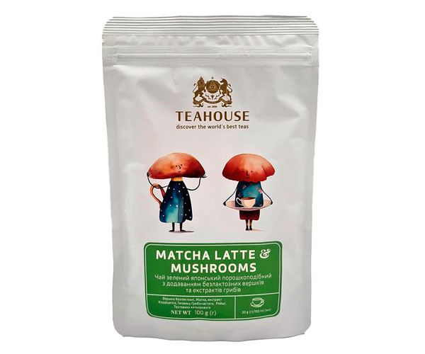 Зеленый чай Teahouse Матча Латте с экстрактом грибов 100 г