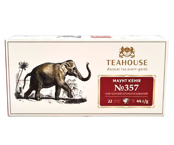Черный чай Teahouse №357 Daily Tea Маунт Кения в пакетиках 22х2 г