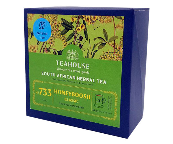 Травяной чай Teahouse №733 Ханибуш классический в пакетиках 20х2,5 г