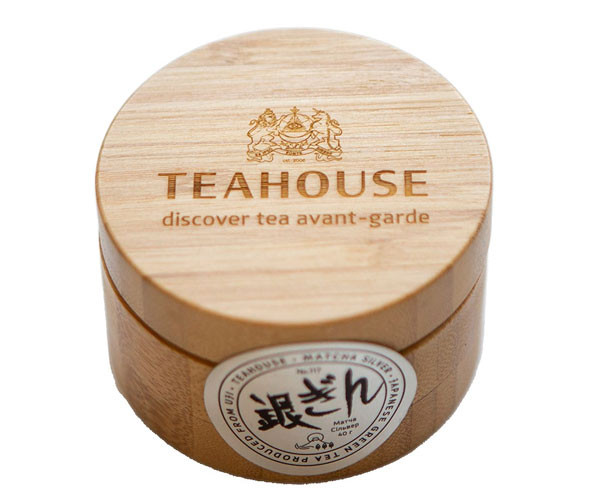Чай матча Teahouse №117 Серебряная в бамбуковой банке 40 г