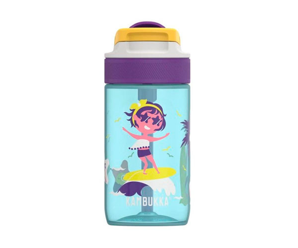 Бутылка детская Kambukka Lagoon Surf Girl тритановая голубая 400 мл