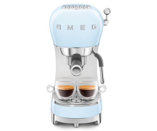 Кофеварка SMEG ECF02PBEU голубая - фото-5