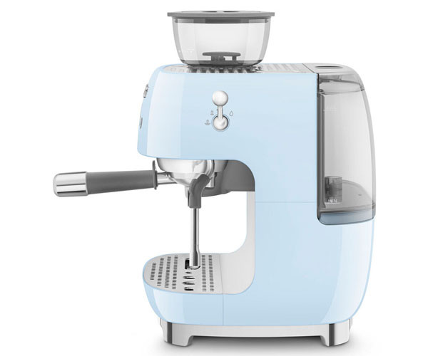 Кофеварка SMEG EGF03CREU голубая особенности