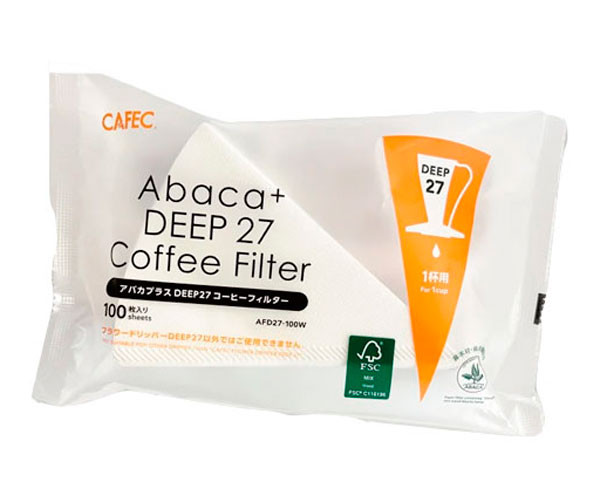 Бумажные фильтры CAFEC Abaca+ Deep 27 100 шт