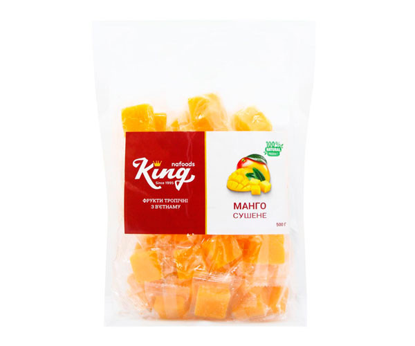 Манго сушеный King в кубиках 500 г
