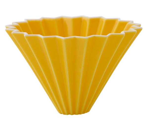 Пуровер Origami Dripper M Yellow фарфоровый