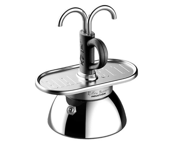 Набор Bialetti Mini Induction гейзерная кофеварка + 2 чашки 100 мл купить