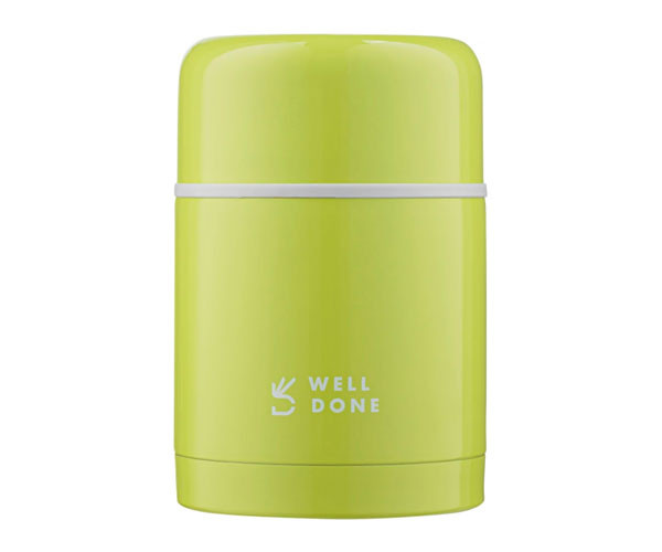 Пищевой термос Well Done зеленый 600 мл (WD-7016G)